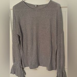 Lucky brand gray ribbed shirt size Large